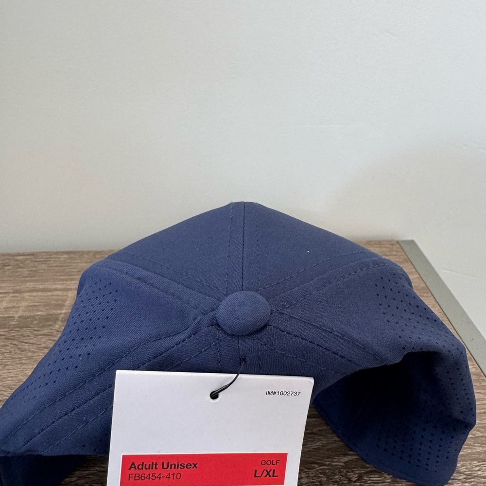Nike Tiger Woods TW Structured Dri-FIT ADV Club Golf Hat Cap Navy White Sz L/XL - Picture 2 of 2